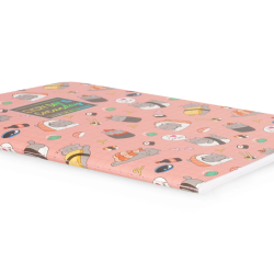 Cahier Ligné B5 à Couverture  Illustrée - CHAT SUSHI LEGAMI