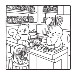 Coloriage Cosy Colo Snuggly Friends