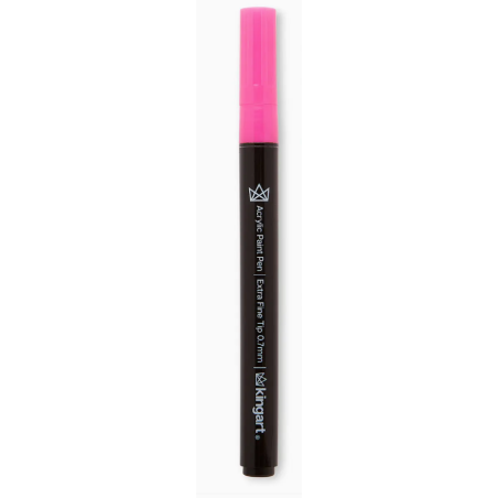 FEUTRE ACRYLIQUE ROSE FLUO 07MM KINGART