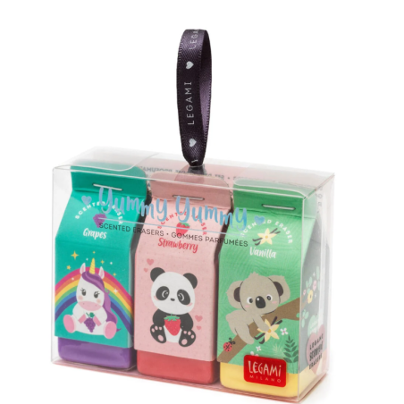 Set De 3 Gommes Parfumées Yummy Yummy LEGAMI