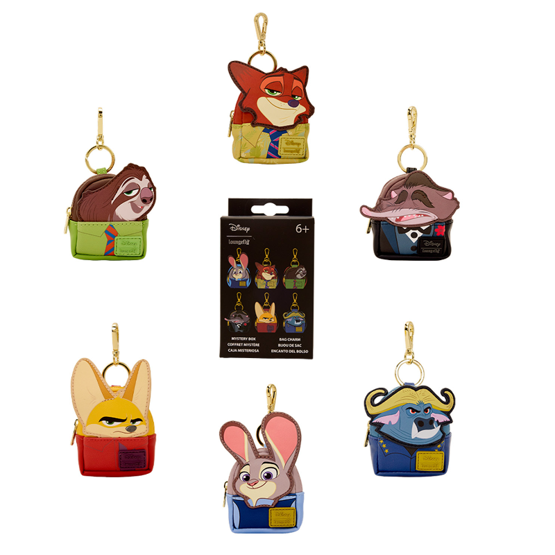 BLIND BOX Porte-clés assorti Loungefly Zootopie 2