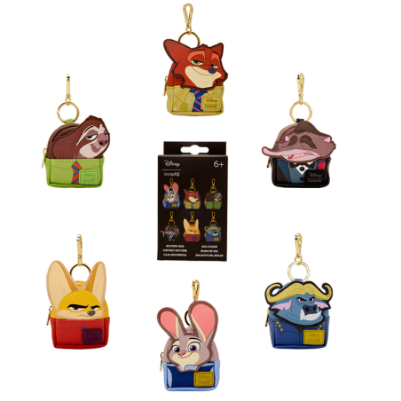 BLIND BOX Porte-clés assorti Loungefly Zootopie 2