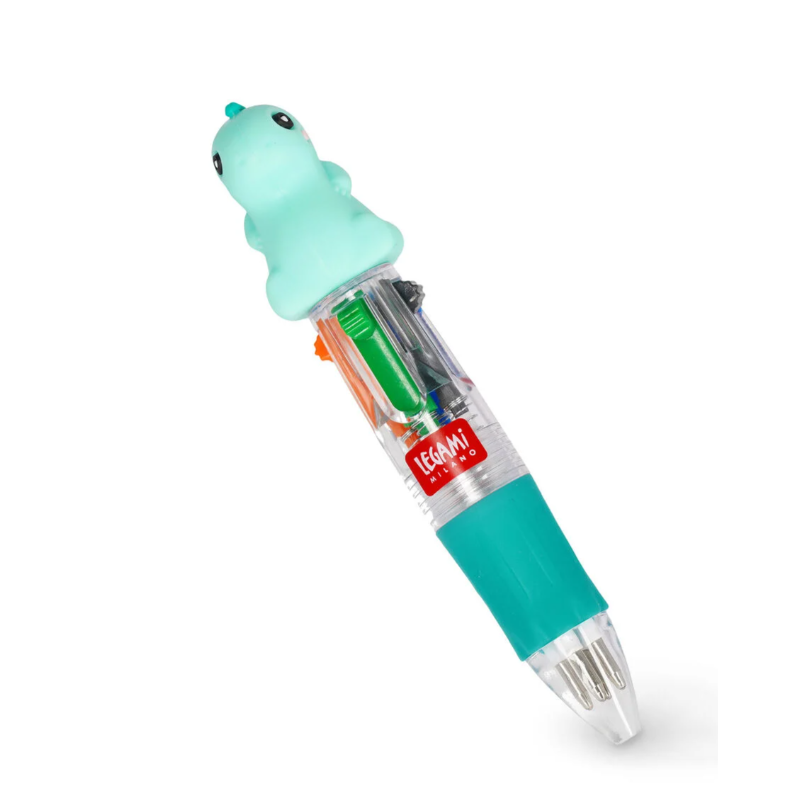 Mini Stylo à Bille 4 Couleurs DINO Mini Magic Rainbow LEGAMI