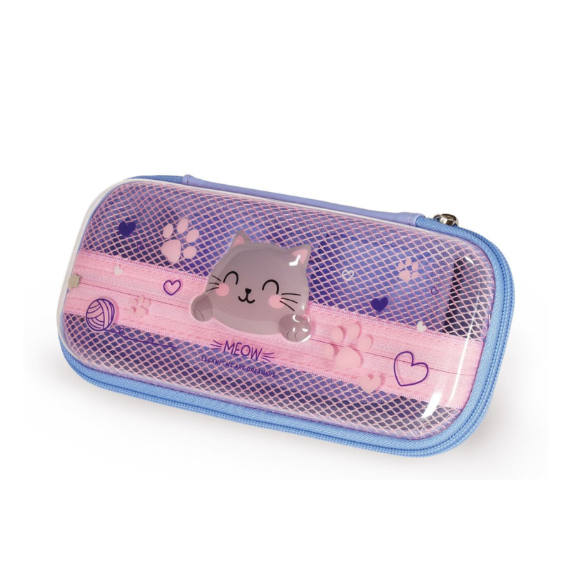 Trousse Transparente Rigide KITTY WonderWow LEGAMI