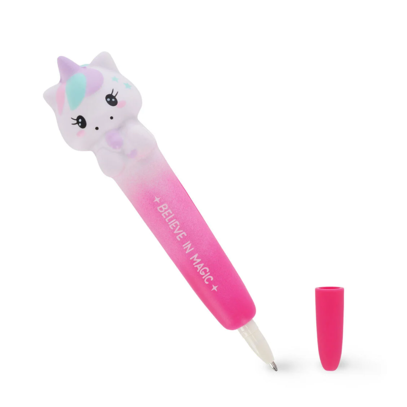 Stylo à Encre Gel Antistress LICORNE Squeezies LEGAMI
