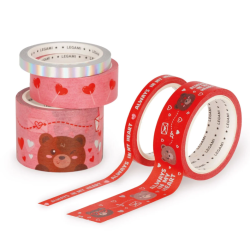 Set de 5 Rubans Adhésifs Décoratifs en Papier Teddy Bear Tape by Tape LEGAMI