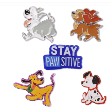 Ensemble de 5 Pins Chiens -Disney