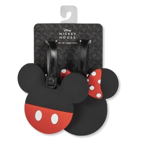 Set 2 Etiquettes à Bagages Mickey & Minnie - Disney
