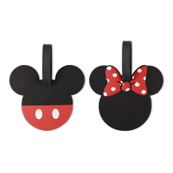 Set 2 Etiquettes à Bagages Mickey & Minnie - Disney