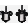 Set 2 Etiquettes à Bagages Mickey & Minnie Rouge et Noir - Disney