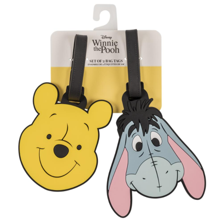Set 2 Etiquettes à Bagages  Winnie & Bourriquet - Disney