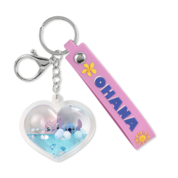 Porte-clé 3D Ohana heart - Stitch & Angel - Disney