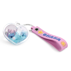 Porte-clé 3D Ohana heart - Stitch & Angel - Disney