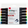 SET DE 12 Marqueurs à eau pailletés PRO à double embout KINGART