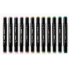 SET DE 24 Marqueurs A EAU métalliques double embout PRO