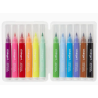 SET DE 12 Marqueurs A EAU pinceau à pointe souple pour coloriage KINGART