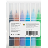 SET DE 12 Marqueurs A EAU pinceau à pointe souple pour coloriage KINGART