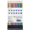 Pack de 12 Crayons de couleur métalliques KINGART