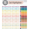 SET DE 16 SURLIGNEUR TEXTURE GELATINE MR.PEN