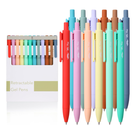 Lot de 12 stylos à encre gel rétractables - Mr. Pen