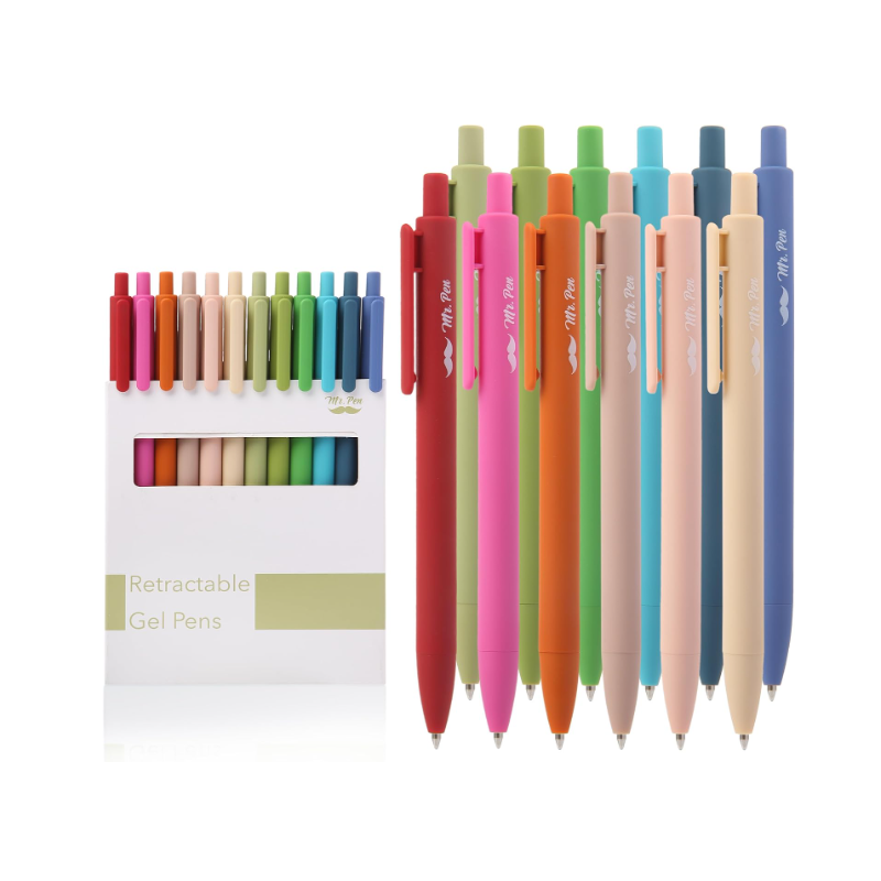 Lot de 12 stylos à encre gel rétractables - Mr. Pen