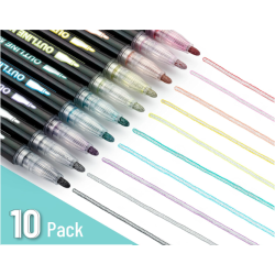 Pack de 10 Feutres contour double trait Mr Pen