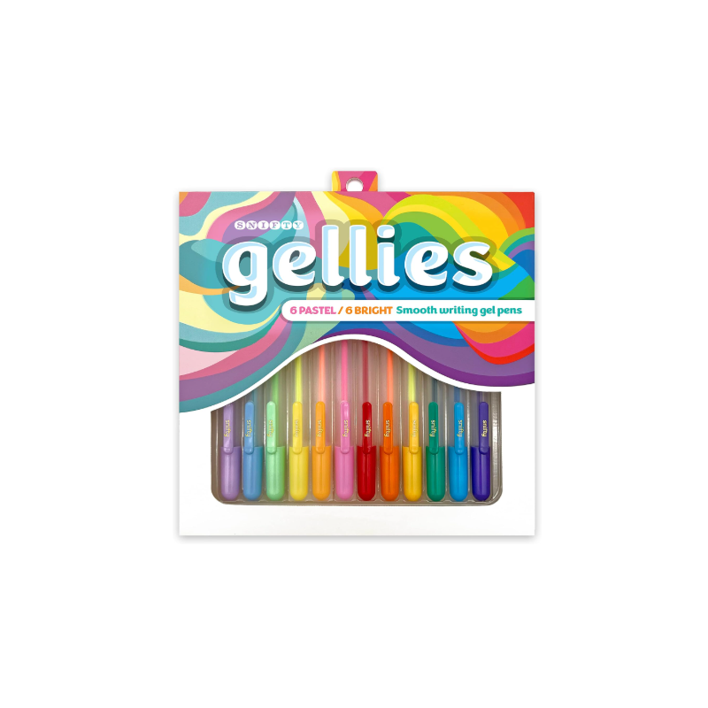 Pack de 12 stylos gel colorés SNIFTY Gellies