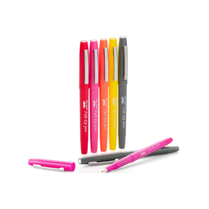 Pack de 5 feutres de couleur - Mr Pen