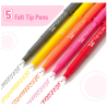 Pack de 5 feutres de couleur - Mr Pen