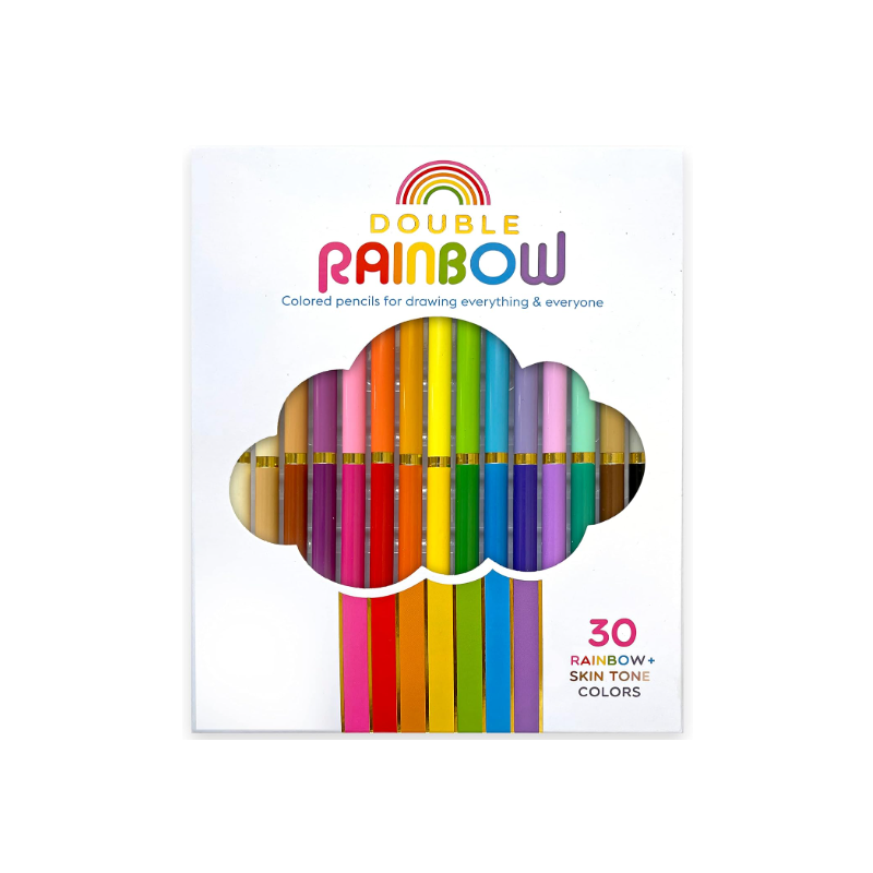 Pack de 15 crayons de couleur à double pointe Double Rainbow - SNIFTY