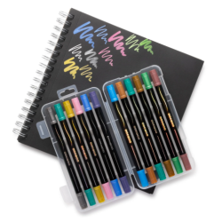 Marqueurs de peinture à double pointe à encre métallique - Snifty