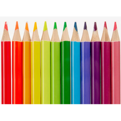 Pack de 12 crayons de couleur néon - KINGART