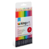 Pack de 12 crayons de couleur néon - KINGART