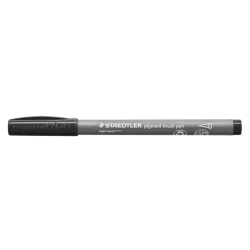 Feutre pinceau pigmenté noir clair - Staedtler