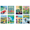 Affiches rétros 40 coloriages mystère
