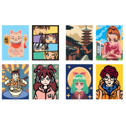 Univers mangas 40 Coloriages mystère