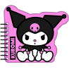 Cahier de note en forme de Kuromi Sanrio