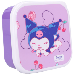 Pack 3 boîtes à goûter Kuromi Sanrio