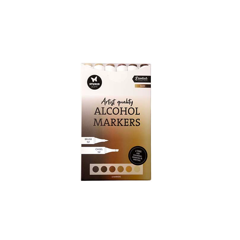 SET DE 6 FEUTRES A ALCOOL TONS BARK