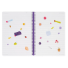 Cahier Ligné A4 à Couverture Rigide Illustrée Flowers Bloc-mémo Avec Spirale legami