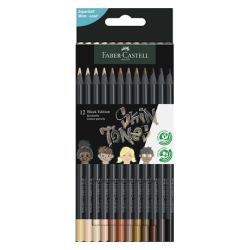 PACK DE 12 CRAYONS DE COULEURS SKIN FABER-CASTELL