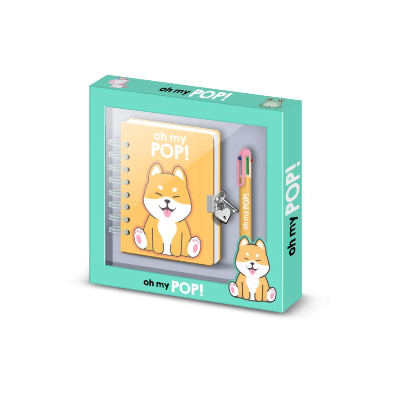 Bloc-notes avec stylo Oh My Pop! Shiba