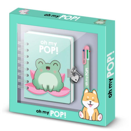 Journal Intime + Stylo OH MY POP! - Froggy