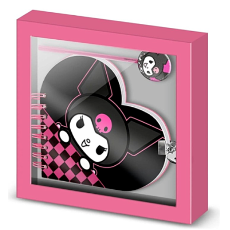 Carnet de notes avec stylo Kuromi - Hello Kitty