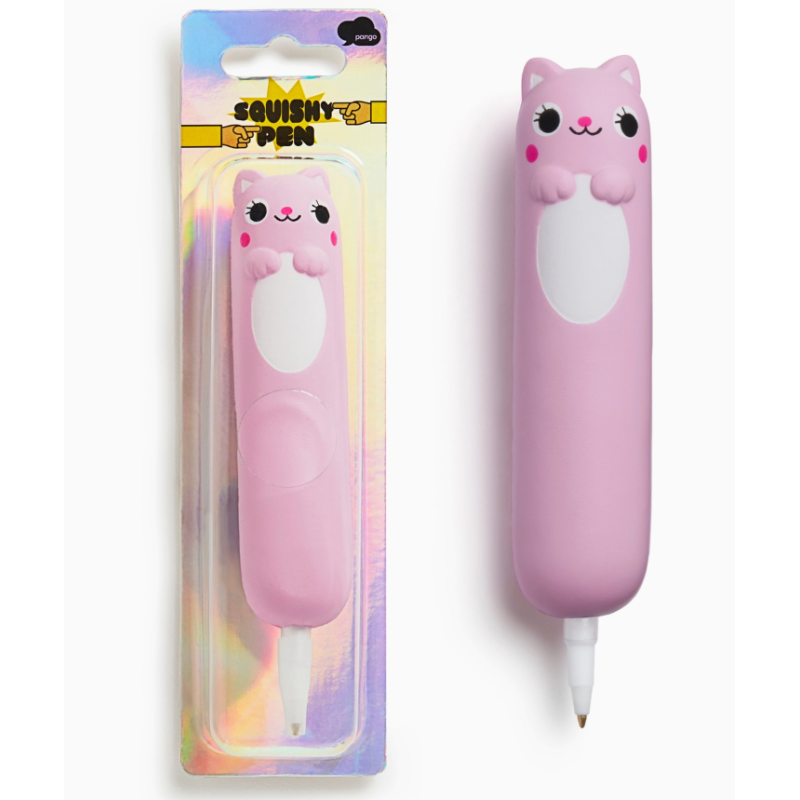 STYLO SQUISHY CHAT ROSE KAWAII