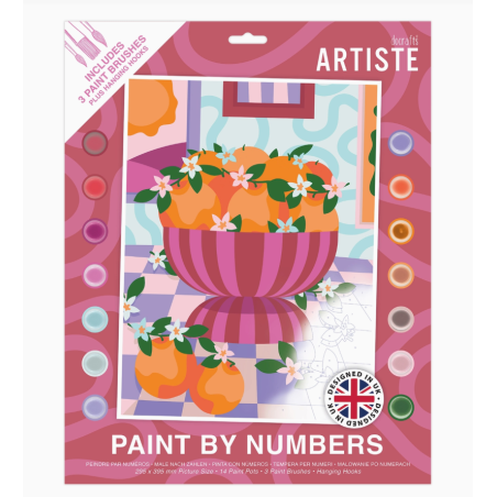 Peinture au Numéro Orange