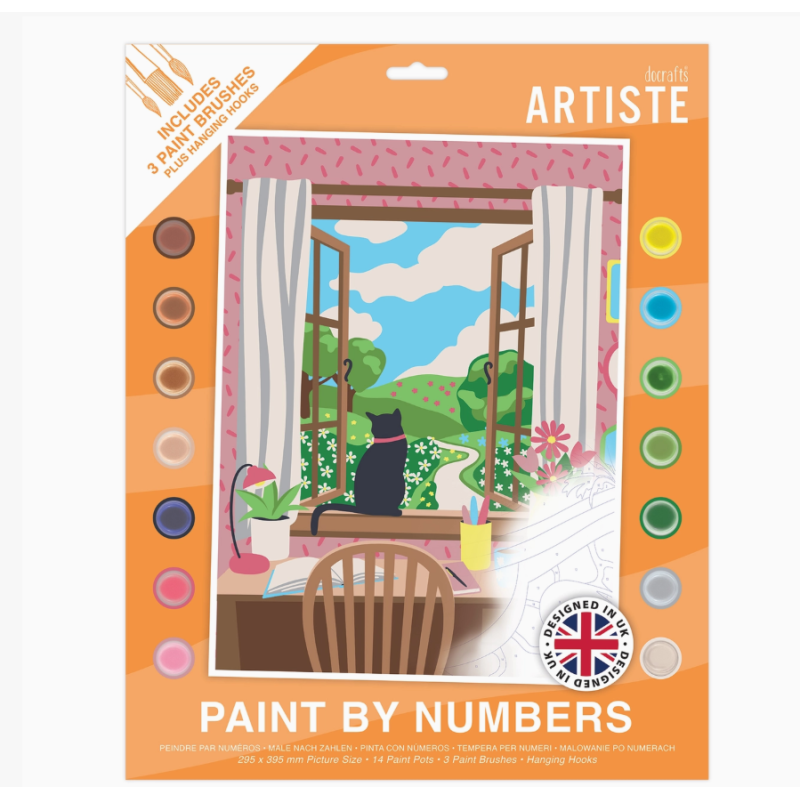 Peinture au Numéro VUES DE FENETRE