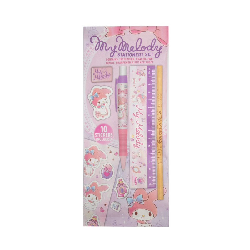 Set d'écriture 6 pièces My Melody - Sanrio - Hello Kitty