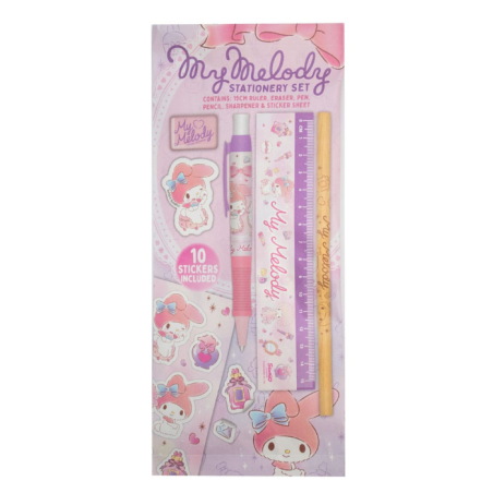 Set d'écriture 6 pièces My Melody - Sanrio - Hello Kitty