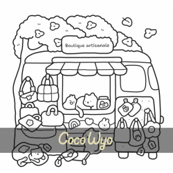 COLORIAGE COSY COLO MON PETIT MONDE COSY COCO WYO